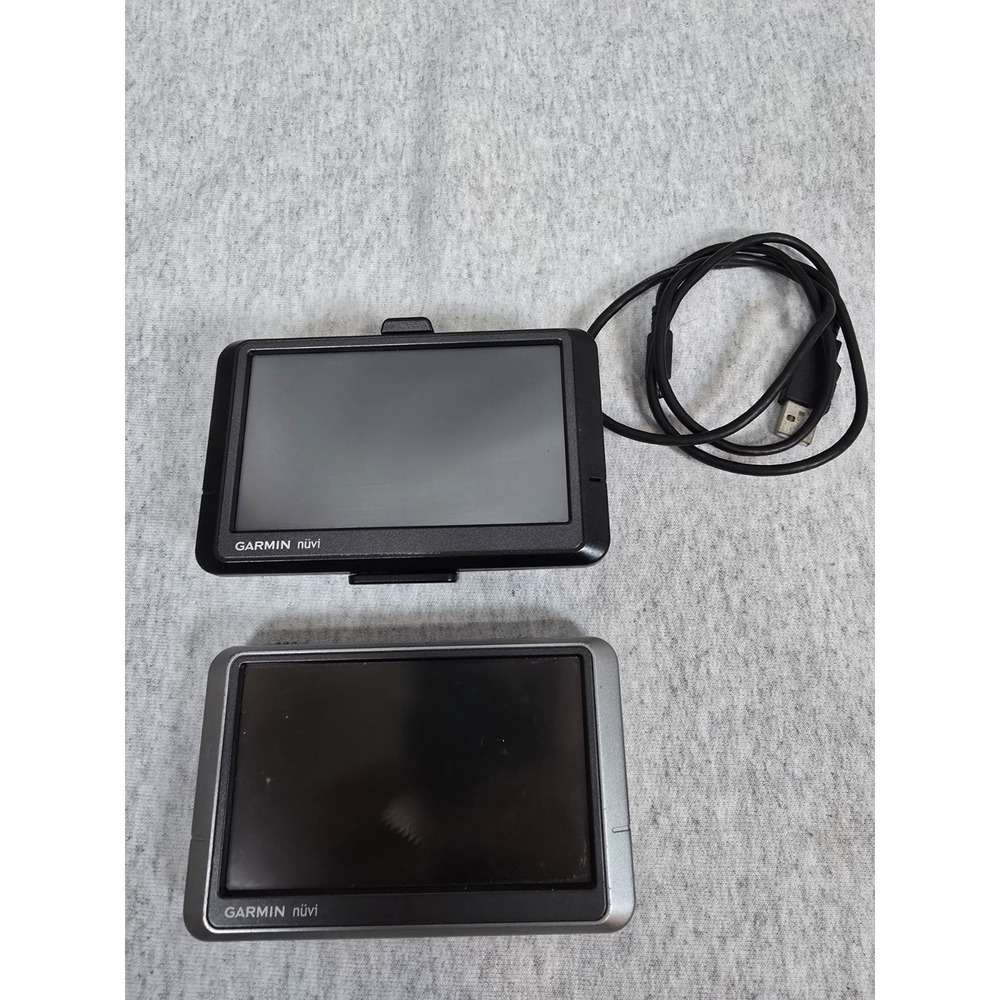 Garmin nüvi GPS device in a sleek black And 1 With gray finish.